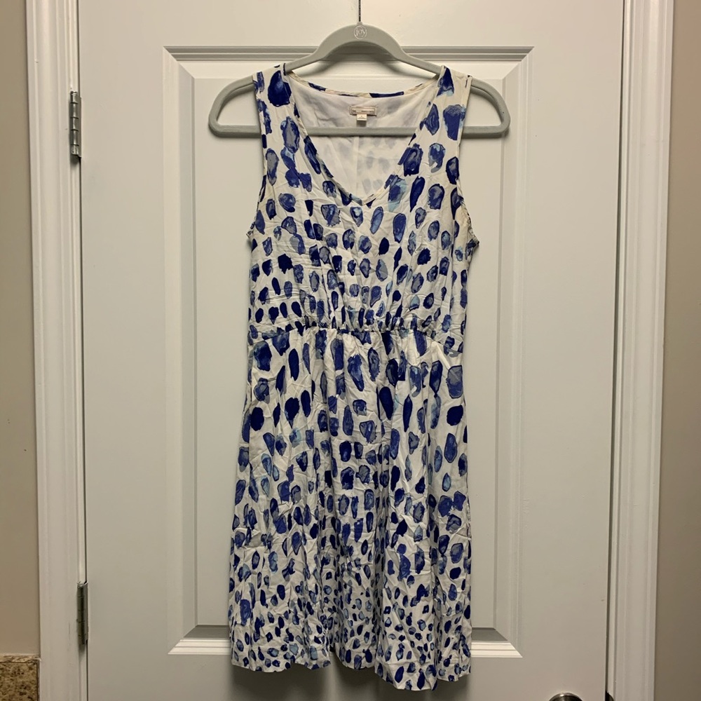 GAP Blue Dot Sleeveless Dress